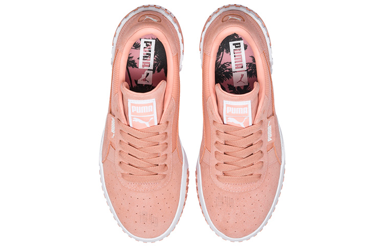 Женские кеды PUMA Cali Palm Spring CC (бело-розовые) — фото 3