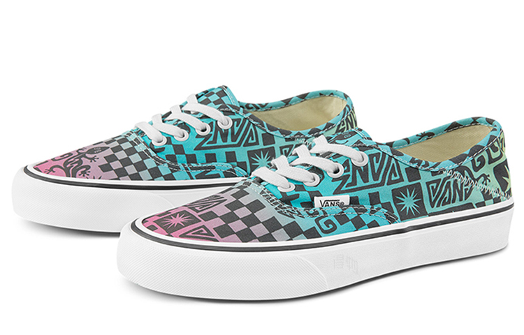 Кеды Vans Authentic (сине-черно-розовые) — фото 3
