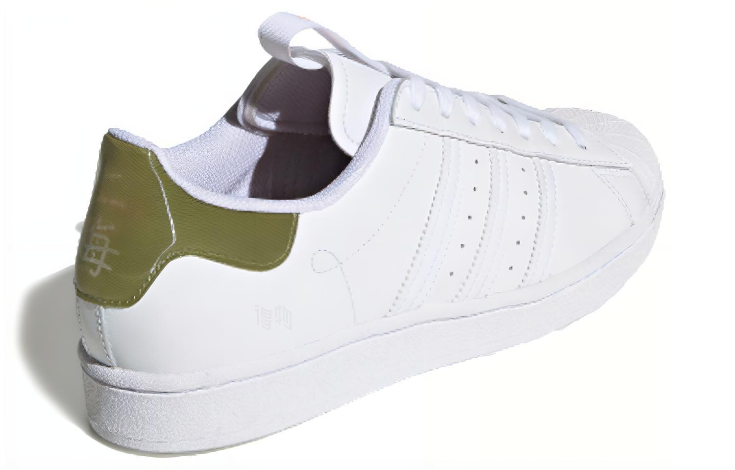 Кеды adidas originals Superstar (бело-зеленые) — фото 4