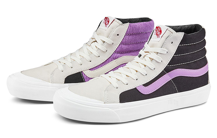 Кеды Vans Style 138 Lx (бело-черно-фиолетовые) — фото 2