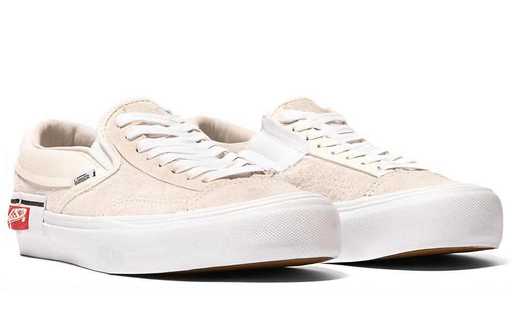 Кеды Vans slip-on Cap LX Marshmallow (белые) — фото 3