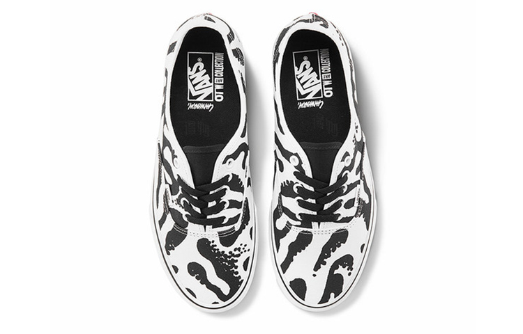Кеды Vans Authentic (черно-белые) — Чёрный / белый — фото 3