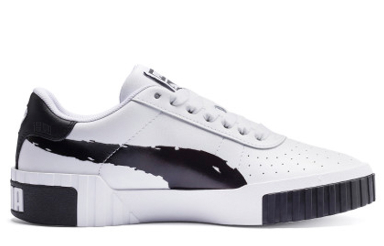 Женские кеды PUMA Cali Brushed (черно-белые) — фото 2