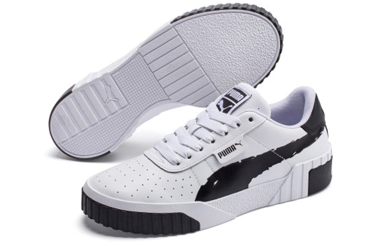 Женские кеды PUMA Cali Brushed (черно-белые) — фото 5