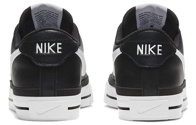 Женские кеды Nike Court Legacy (черно-белые) — Чёрный / белый — фото 5