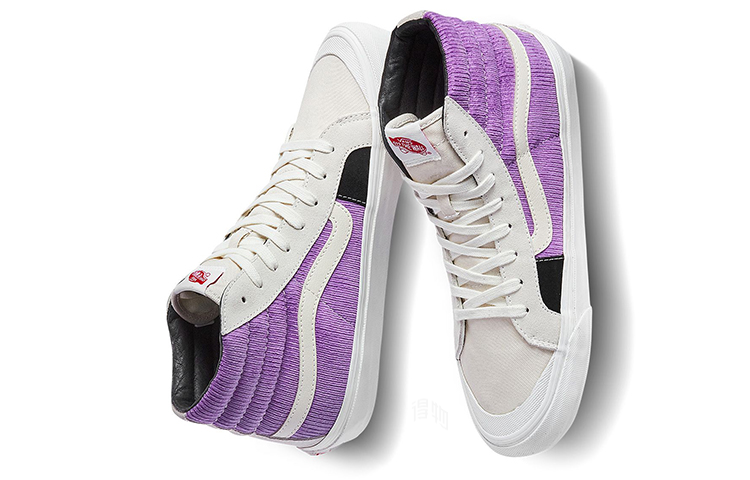 Кеды Vans Style 138 Lx (бело-черно-фиолетовые) — фото 3