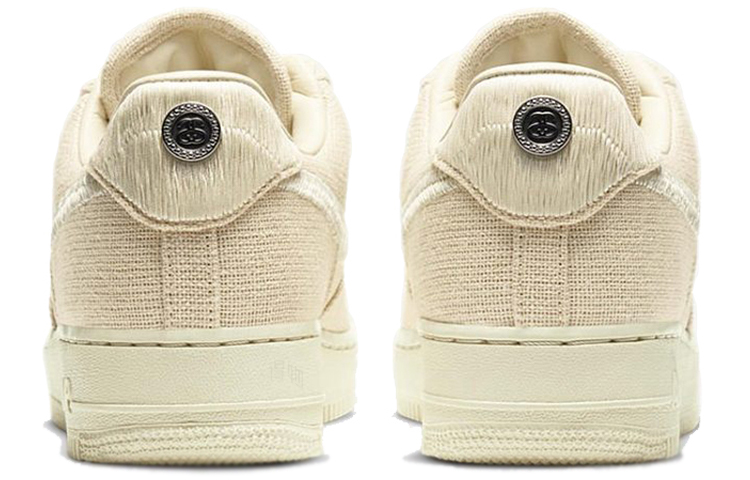 Кроссовки Nike × Stussy Air Force 1 Low (молочный) — фото 5