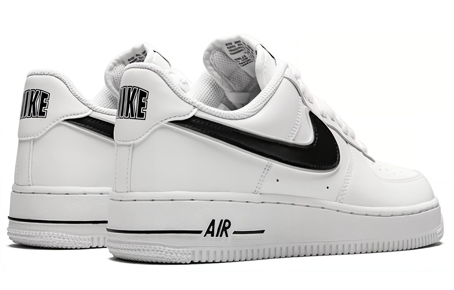 Кроссовки Nike Air Force 1 7 OG (черно-белые) — Чёрный / белый — фото 4