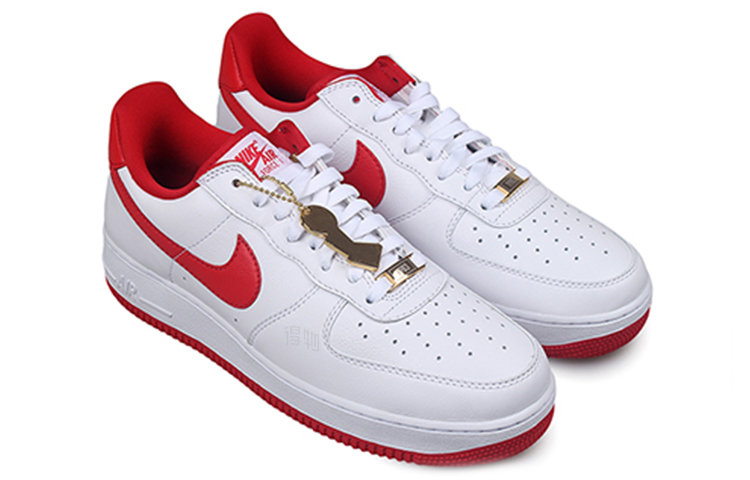 Мужские кеды Nike Air Force 1 Think 16 "Fo Fi Fo" (бело-красные) — фото 3