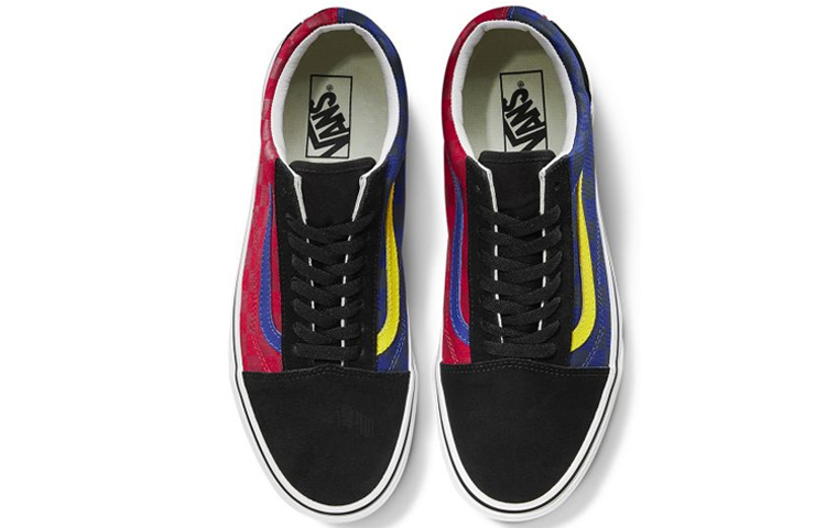 Кеды Vans Old Skool (черно-синие) — фото 3