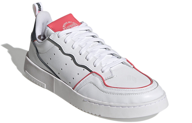 Кеды adidas originals Super Court (белые с красным и серым) — Белый / красный / серый — фото 3
