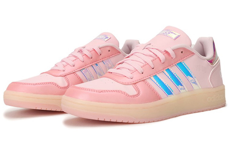 Женские кеды adidas neo Hoops 2.0 (розово-белые) — фото 2