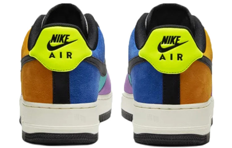 Кроссовки Nike Air Force 1 Pop The Street (разноцветные) — Фиолетовый / красный / оранжевый — фото 4