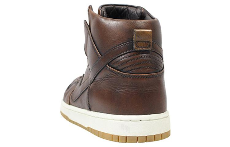 Кроссовки Nike Dunk Lux Burnished (коричневые) — Коричневый / коричневый — фото 3