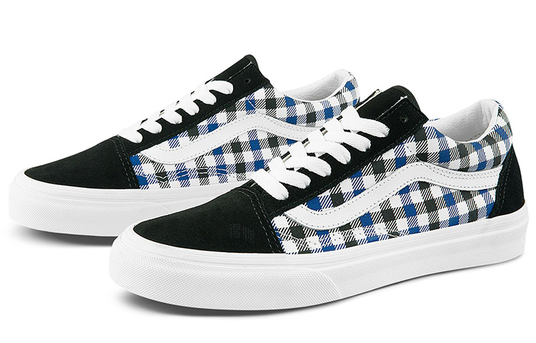 Кеды Vans Old Skool (бело-синие) — фото 2