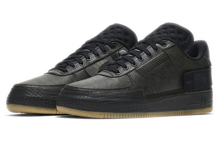 Кеды Nike Air Force 1 Type (черные) — фото 3
