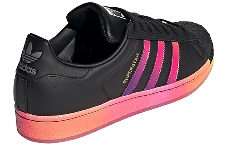 Кеды adidas originals SUPERSTAR (черно-красные) — фото 3