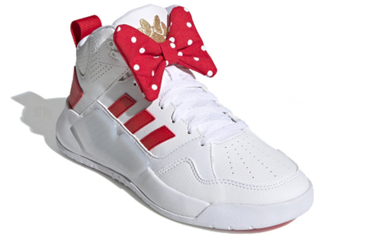 Женские кеды adidas neo PLAY9TIS 2 (бело-красные) — фото 2