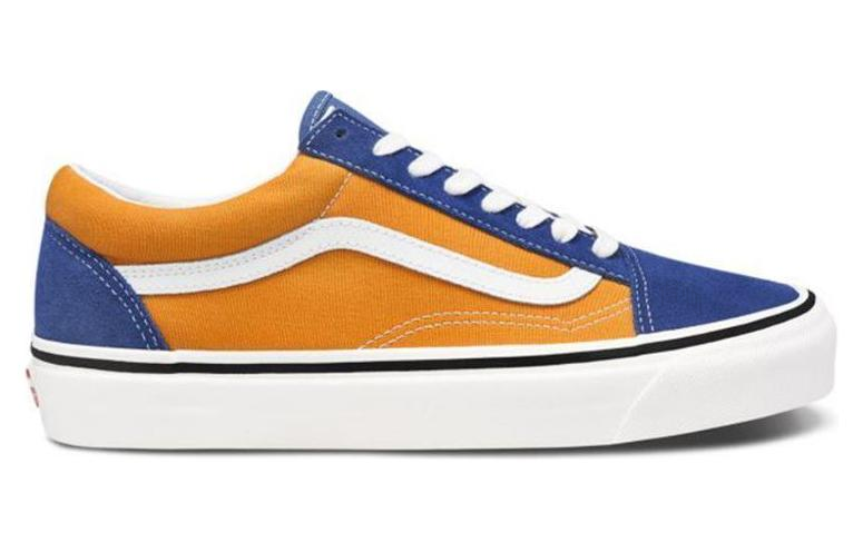 Кеды Vans Old Skool (оранжево-синие) — фото 2