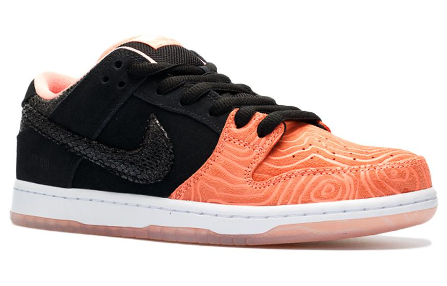 Кеды Nike Dunk SB Premier Fish Ladder (черно-розовые) — фото 2