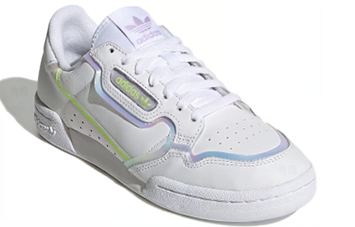 Женские кеды adidas originals Continental (бело-фиолетовые) — фото 3