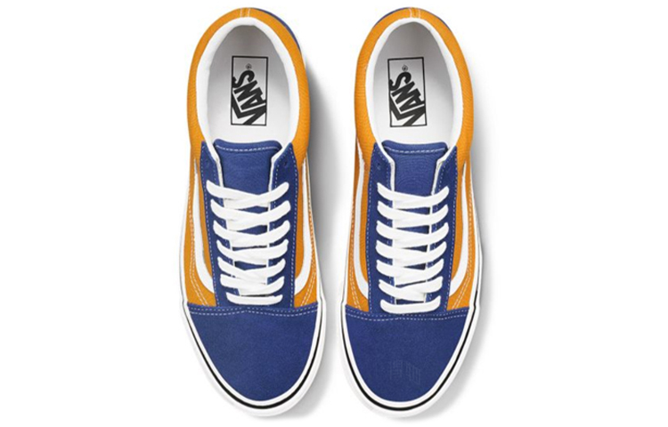 Кеды Vans Old Skool (оранжево-синие) — фото 6