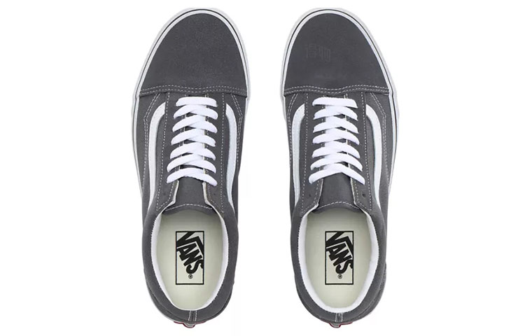 Кеды Vans Old Skool (серо-белые) — фото 4