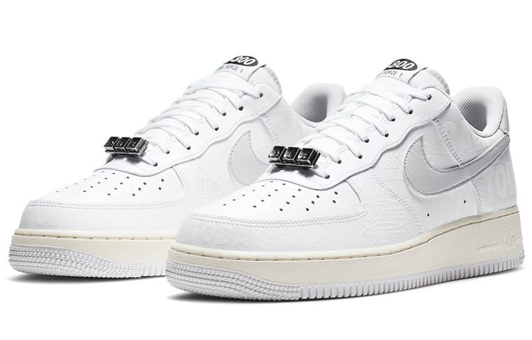 Мужские кроссовки Nike Air Force 1 '07 Premium "Toll Free" (белыйсерый) — фото 3