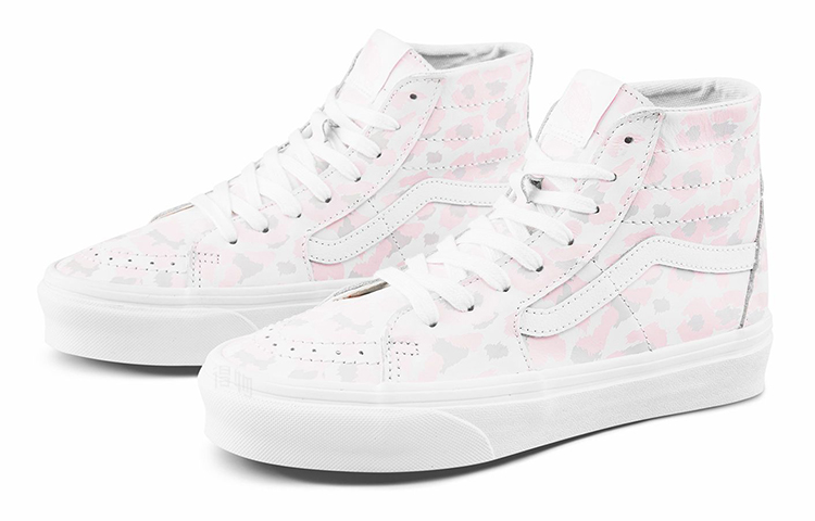 Женские кеды Vans SK8 Tapered (розово-белые) — фото 2