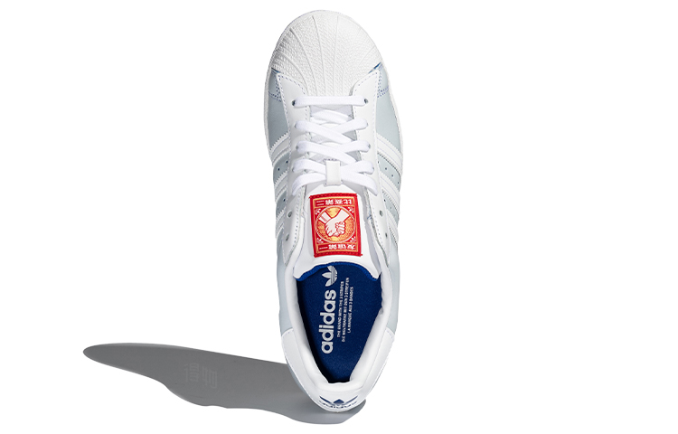 Кеды adidas originals Superstar (сине-бело-красные) — фото 4