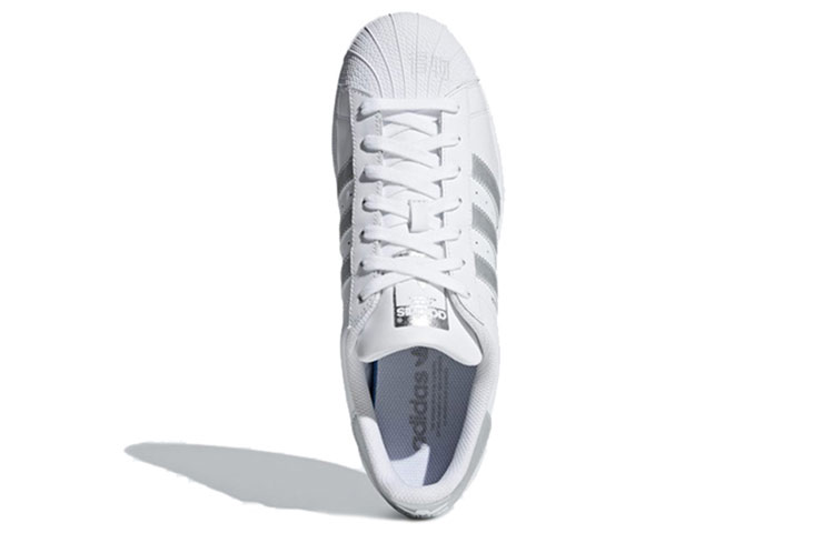 Кеды adidas Originals Superstar (бело-серебристые) — фото 3