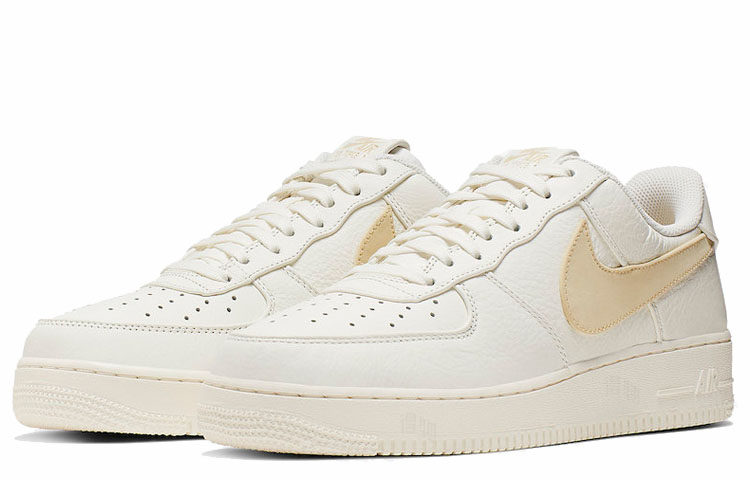 Мужские кроссовки Nike Air Force 1 ’07 Big Swoosh (ванильные) — 淡香草色 — фото 2