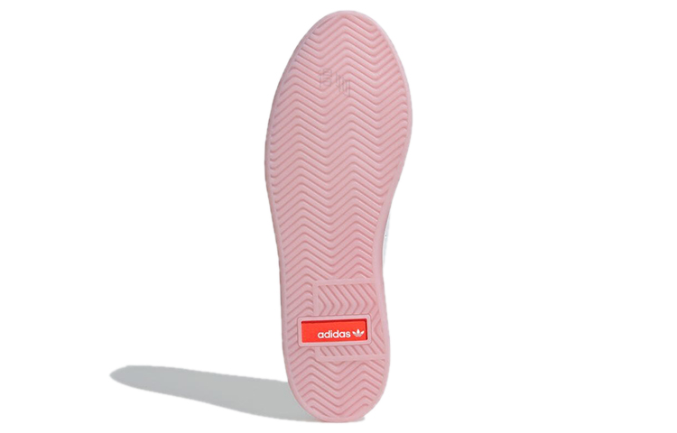 Женские кеды adidas originals Sleek (бело-розовые) — Белый / розовый — фото 6
