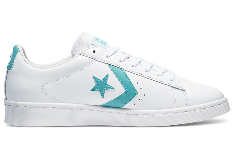 Кеды Converse Cons Pro Leather Low Top (бело-синий) — Белый / синий — фото 2