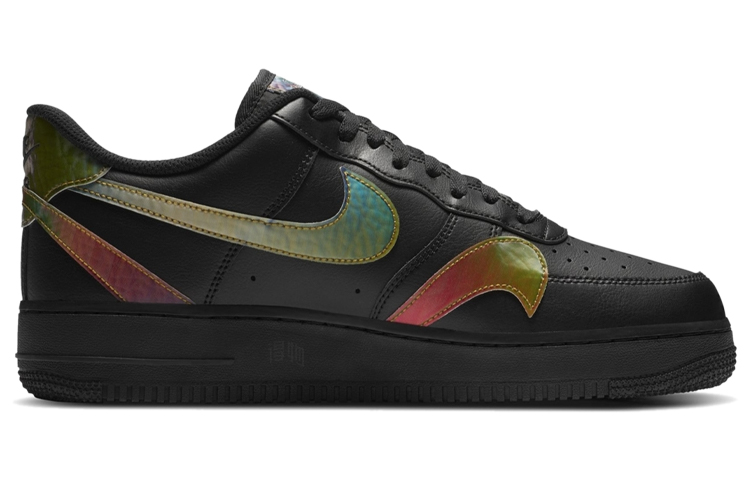 Мужские кроссовки Nike Air Force 1 (черные) — фото 2