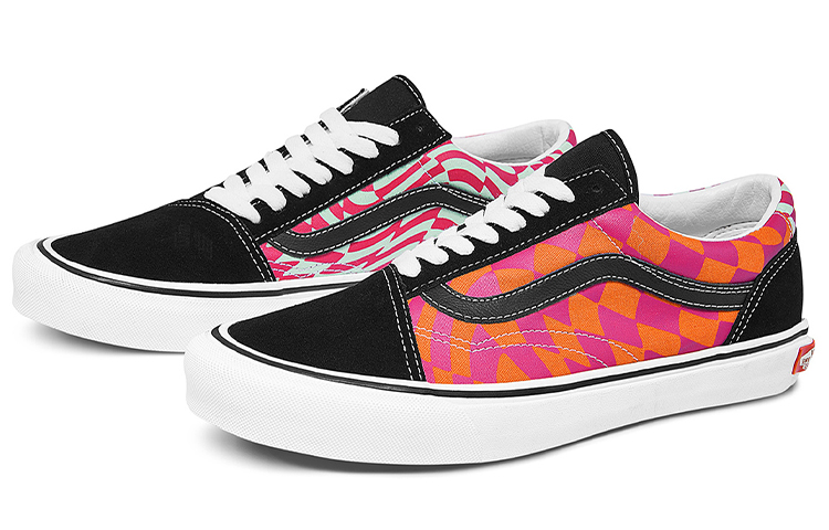 Кеды Vans Old Skool (оранжево-черные) — фото 2