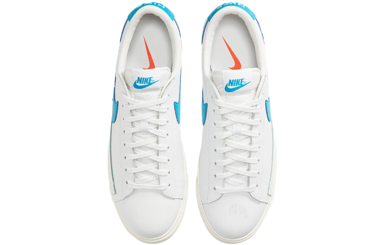 Кеды Nike Blazer (белый / синий) — Белыйсиний — фото 4