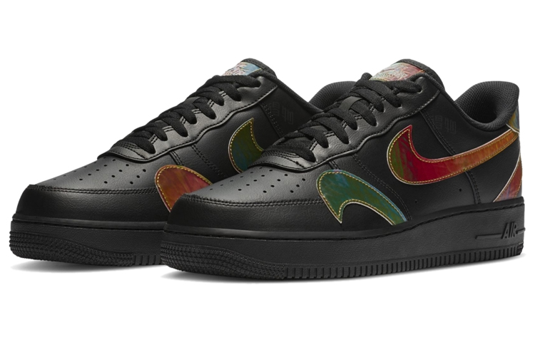 Мужские кроссовки Nike Air Force 1 (черные) — фото 3