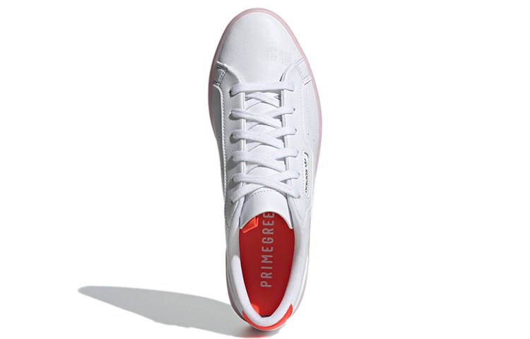 Женские кеды adidas originals Sleek (бело-розовые) — Белый / розовый — фото 5