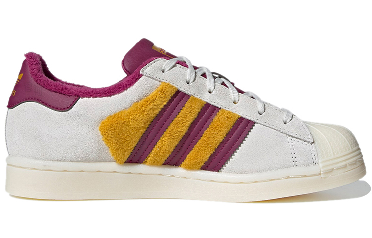 Женские кеды adidas originals Superstar (бело-красно-желтые) — фото 2