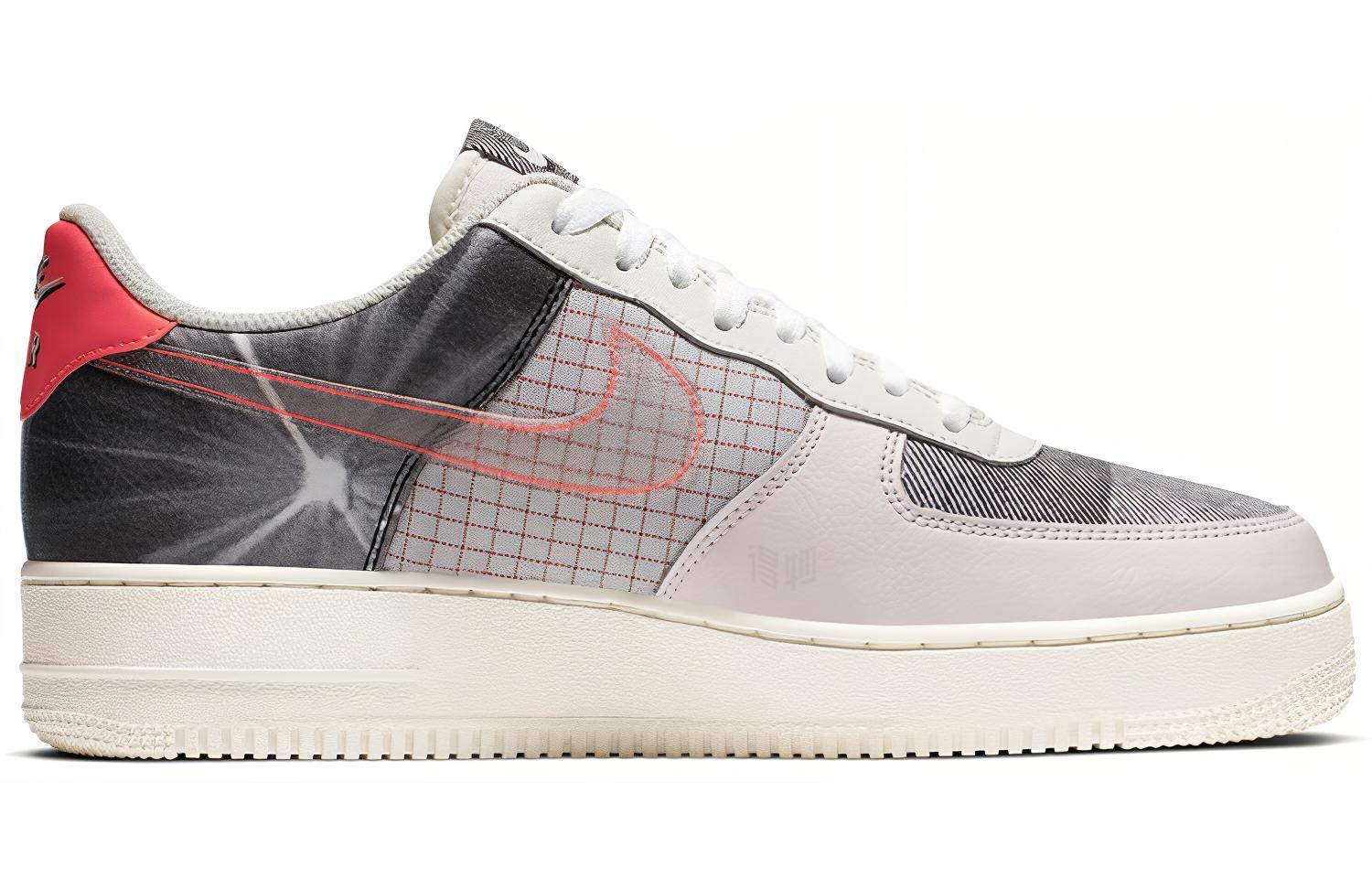 Кеды Nike Air Force 1 07 PRM 2 (бело-серый) — Серыйбелый — фото 2