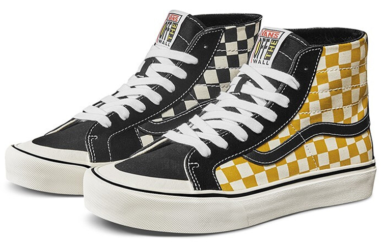 Кеды Vans SK8 (черный / желтый / белый) — Чёрный / жёлтый / белый — фото 2