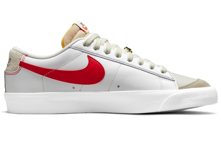 Кеды Nike Blazer '77 PRM "Swoosh 50th Anniversary" (серый / красный) — фото 2