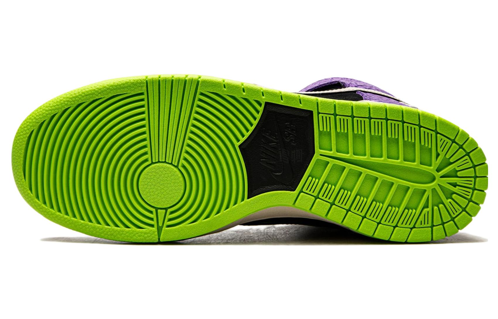 Мужские кроссовки Nike Dunk SB Send Help 2 (бело-черно-фиолетовые) — Белый / чёрный / фиолетовый — фото 5