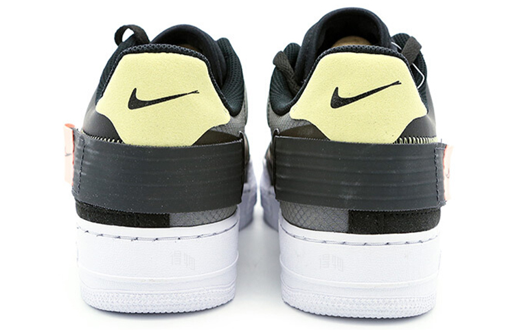 Кеды Nike Air Force 1 Type “N.354” Pink Tint (черно-белые) — Чёрный / белый / розовый — фото 3