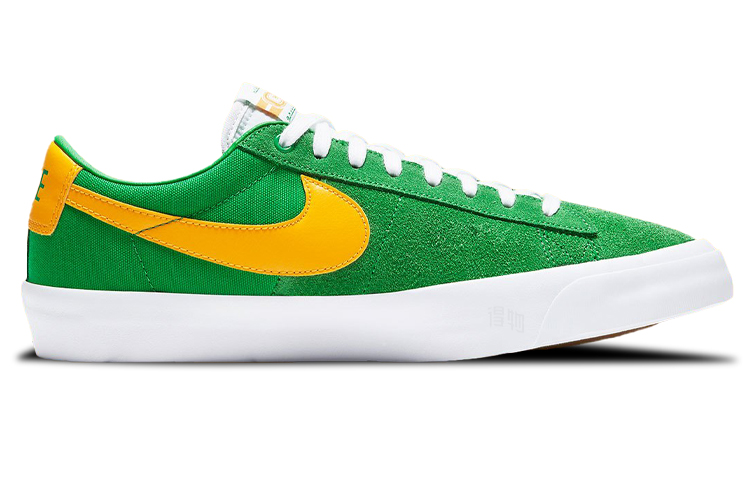 Кеды Nike Blazer SB Zoom Pro GT "Lucky Green" (зелено-желтые) — фото 2