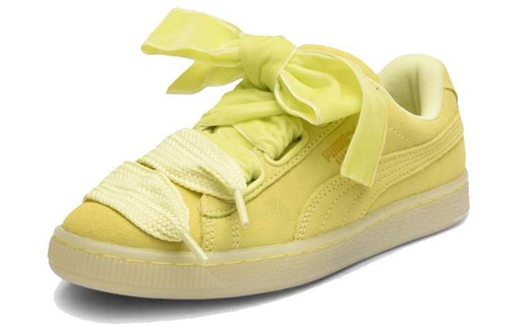 Кеды PUMA Suede Heart Reset (желтые) — фото 2
