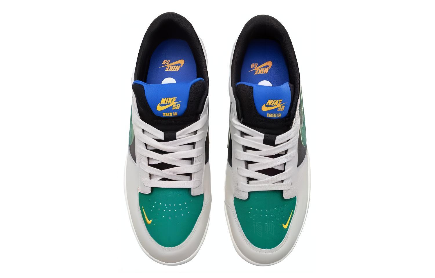 Кеды Nike Nike SB Force 58 PRM L (бело-зелено-черные) — фото 3