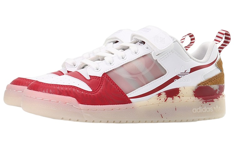 Кеды adidas originals FORUM Low "Killer Clown" (бело-красные) — фото 3