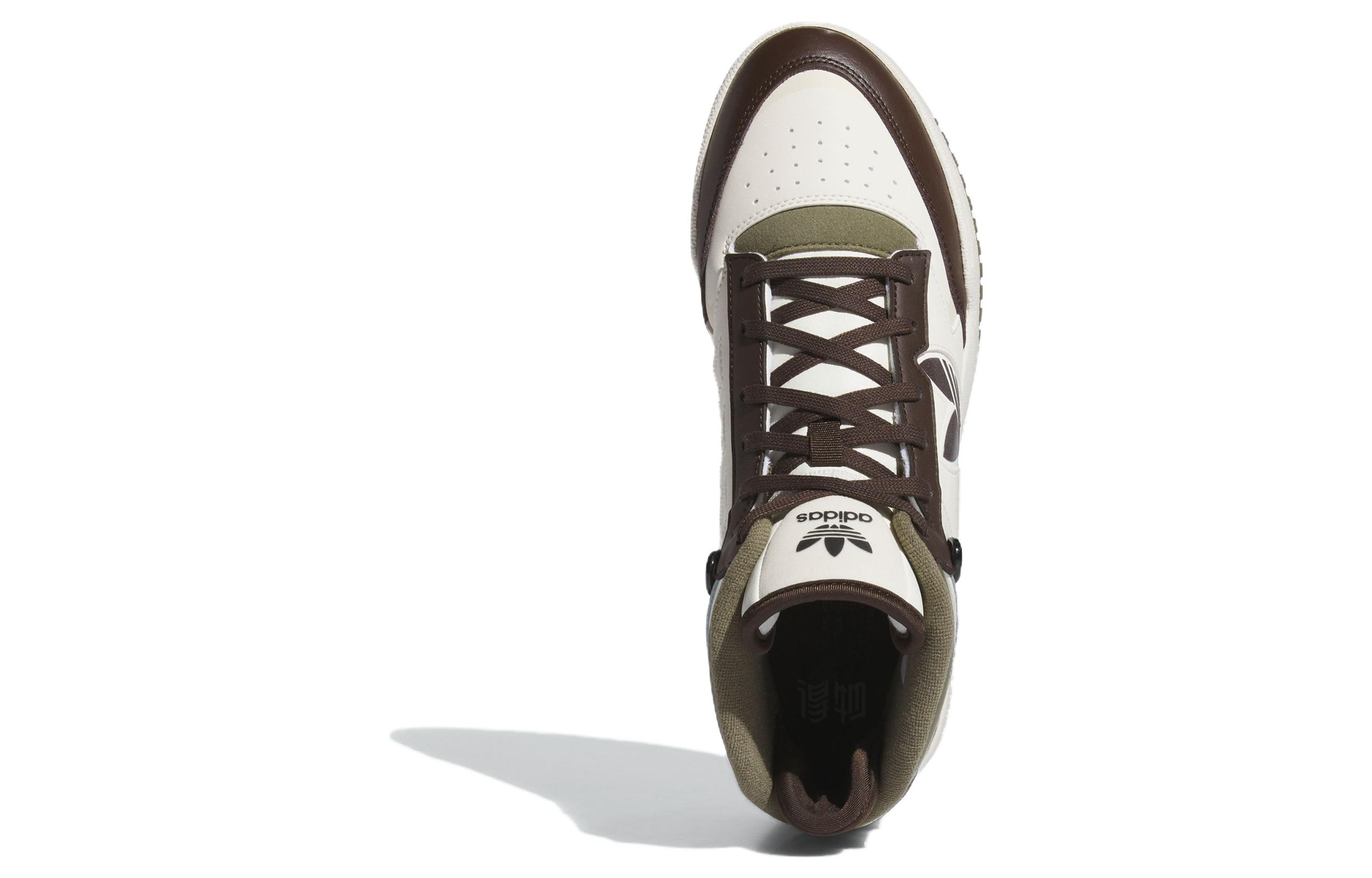 Кеды adidas originals Drop Step (бело-коричневые) — Белыйкоричневый — фото 5